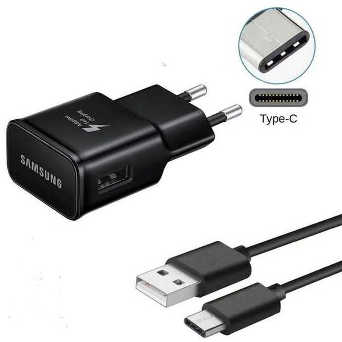 Pachet Incarcator auto priza cablu usb C 15W orig SAMSUNG fast charge