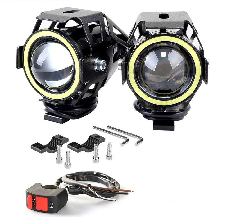 LED халогени за Мотор с дневна светлина 12V - 3 режима на работа.