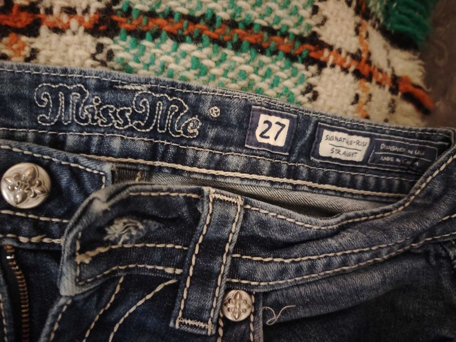 Автентични сини Miss me дънки с ниска талия
