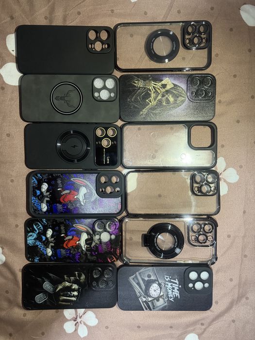 Huse Iphone 15 Pro Max set de 12 bucati