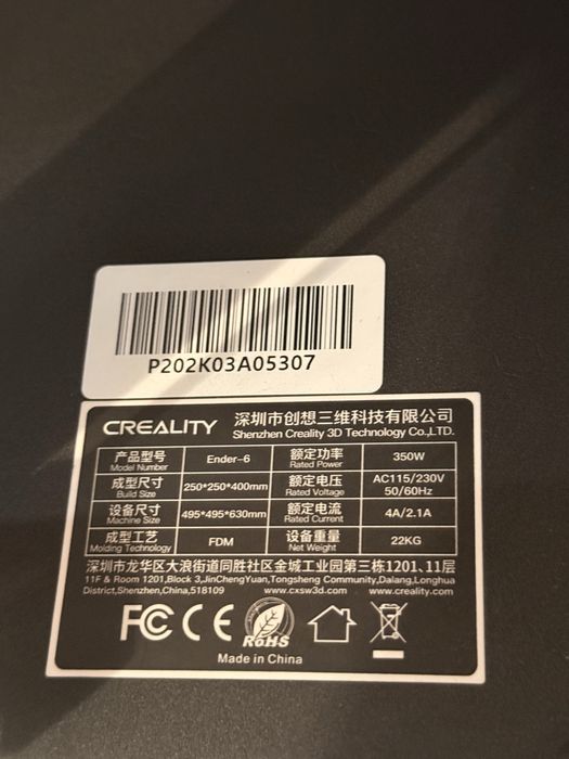 3D принтер Creality Ender 6