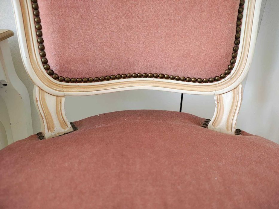 Винтидж френски комплект Louis XV – фотьойл и стол