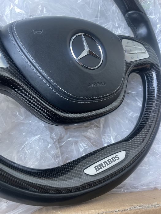 Волан carbon s63 amg w222 Brabus  с airbag