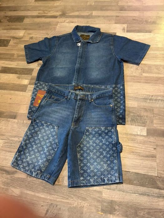 Compleu barbati de blugi model deosebit