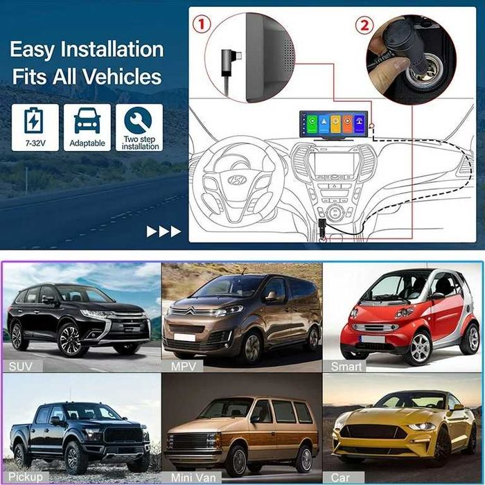 Carplay 10,26" Android Автомобилна навигационна система 26 см,2 камери