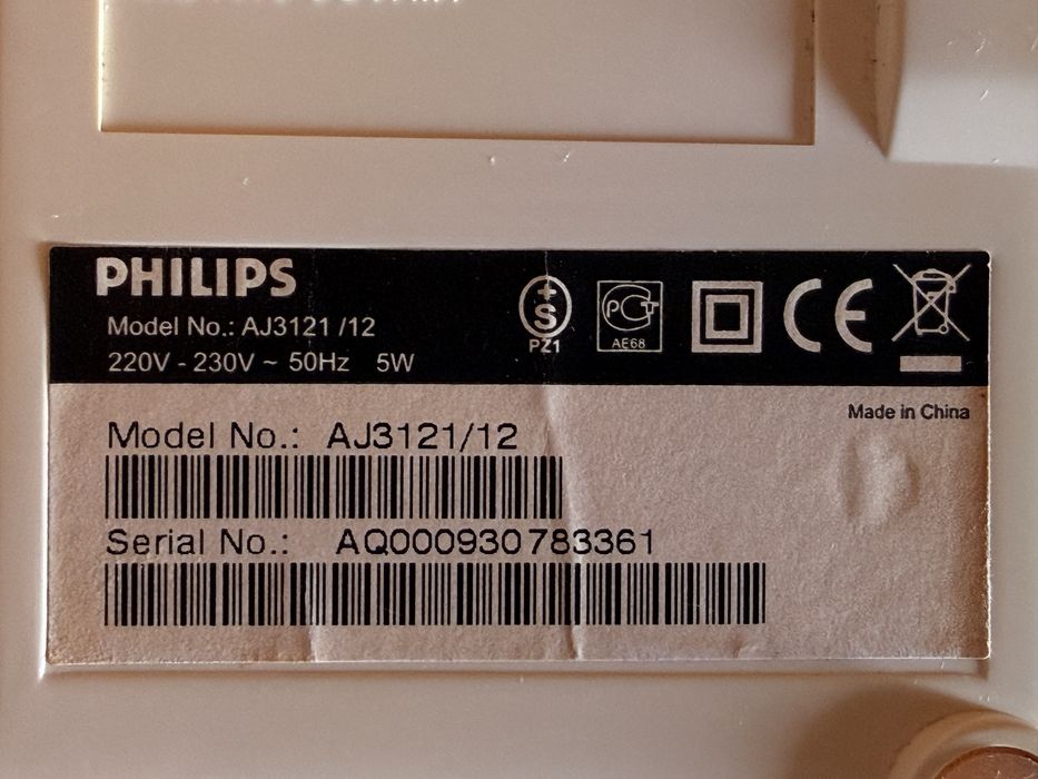Vand radio/ceas/alarma Philips