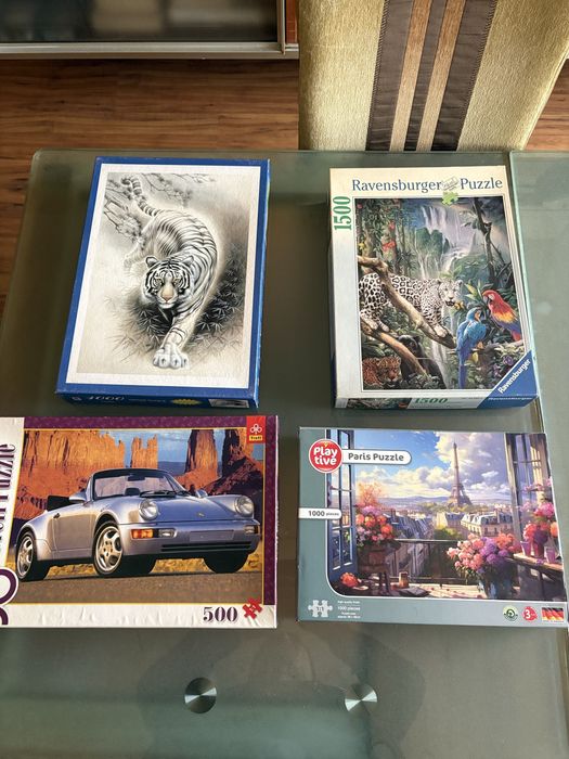 Пъзели (4 броя) 1х500, 2х1000, 1х1500