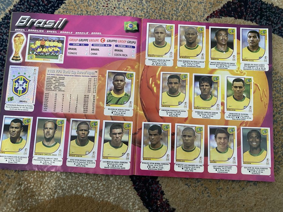 Panini FIFA World Cup 2002 Korea Japan Sticker Album Alba Iulia