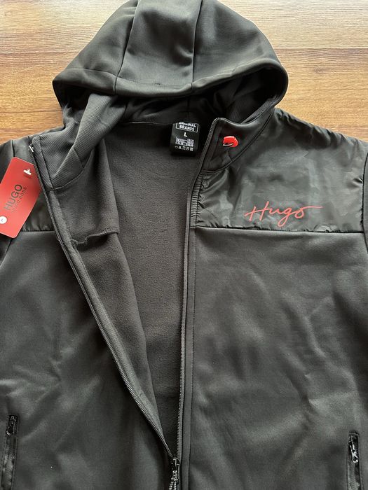 Мъжки,поларен,черен екип Hugo BOSS с топла подплата