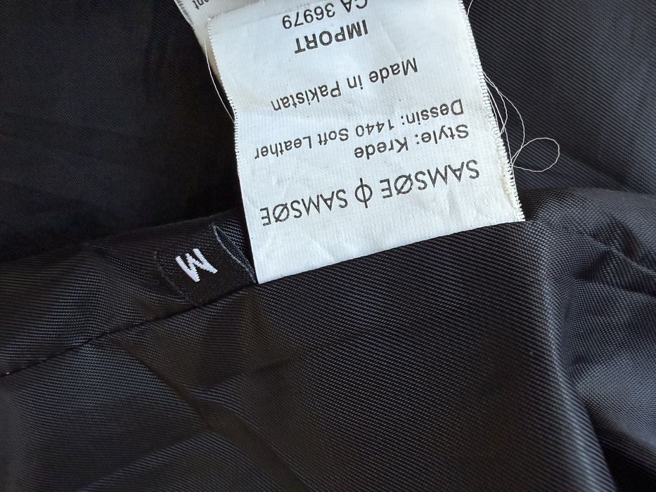 Geaca Piele Naturala SAMSOE & SAMSOE Krede Negru Barbati | Marime M