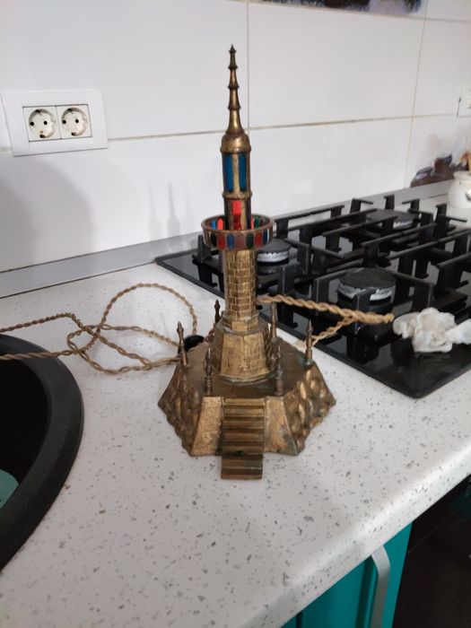 Far maritim/veioza vintage din alama/bronz