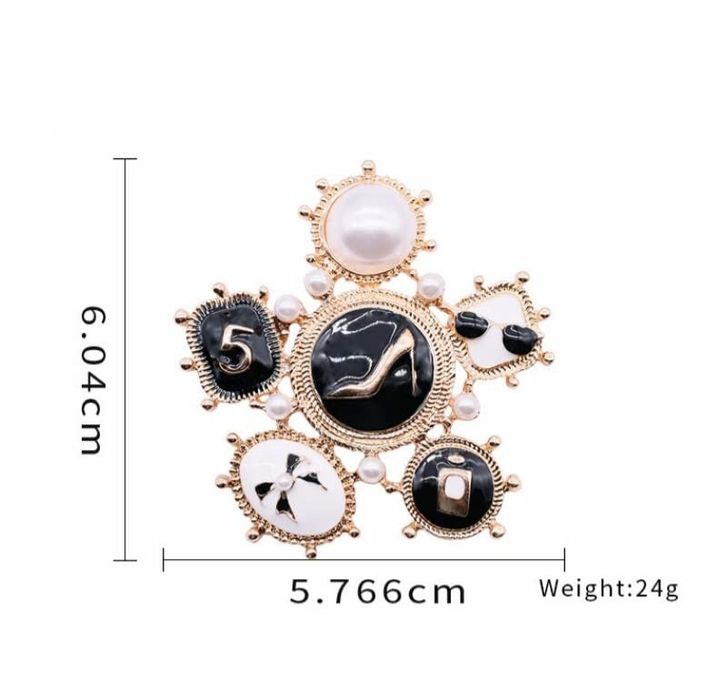 Brosa cu perle pentru îmbrăcăminte femei