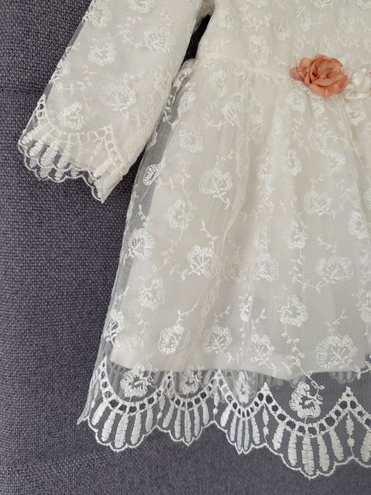 Rochie elegantă 86, 12-18 luni, papuci cadou