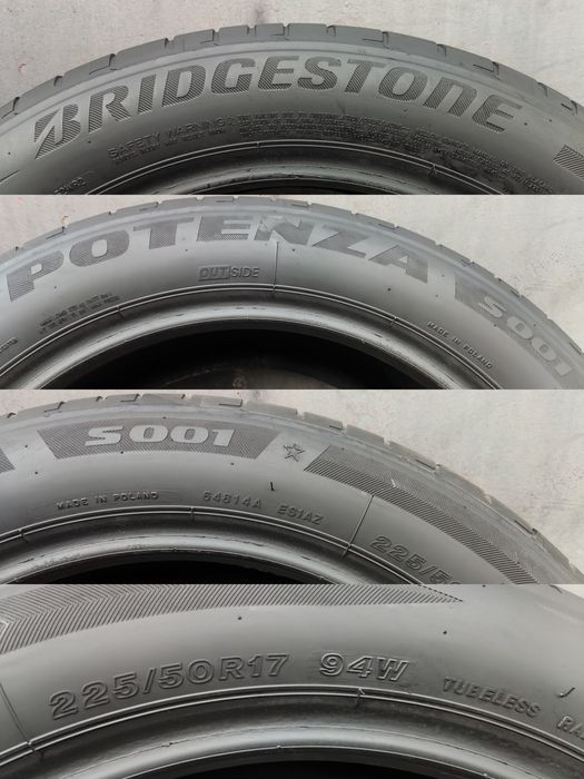 4бр летни гуми 225/50/17 Bridgestone Potenza