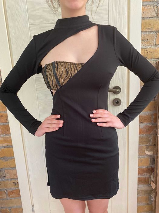 официална черна рокля Bella Barnett