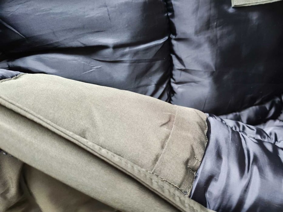 Дебело зимно яке зелено с пух