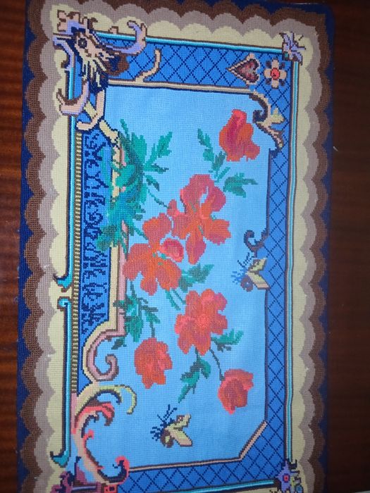 Tapiserie cusută manual, arta si traditie, 88×47 cm