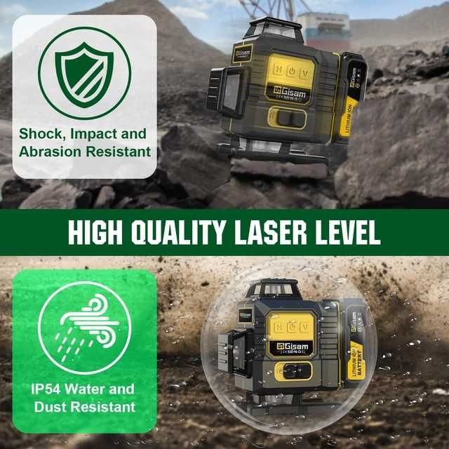 Laser cu linie încrucișată,trepied, laser 4D multifuncțional, 16 linii