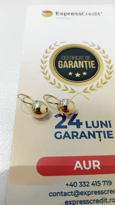 Cercei aur 14k [Ag20 Dancu/b30307.1*20]