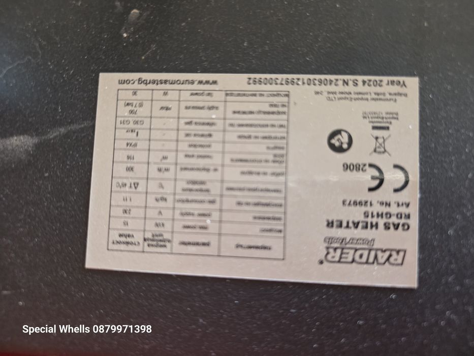Колорифер на газ