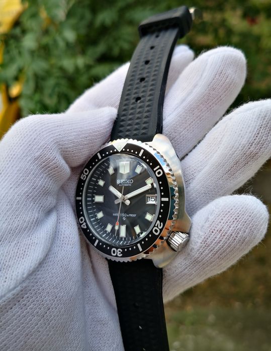 Ceas automatic Seiko Mod Captain Willard 1970  curea silicon
