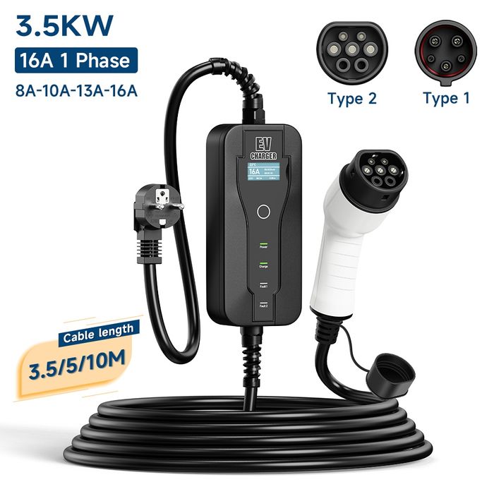 Ev Charger зарядное устройство 3.5кв шнур 5мт 120$