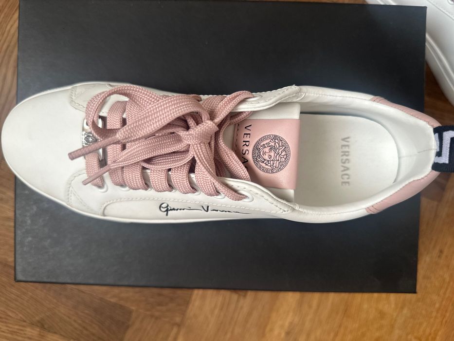 Adidasi de femeie versace alb cu roz nr.38