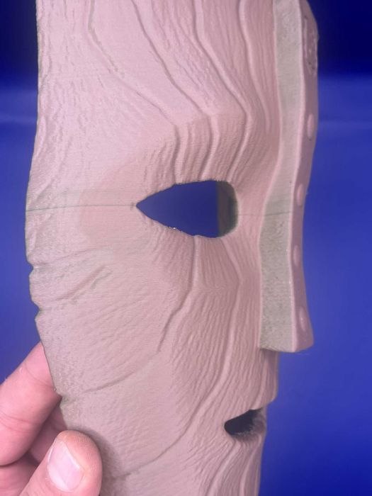 Mască „The Mask” – aspect lemn, prop decorativ / colecție