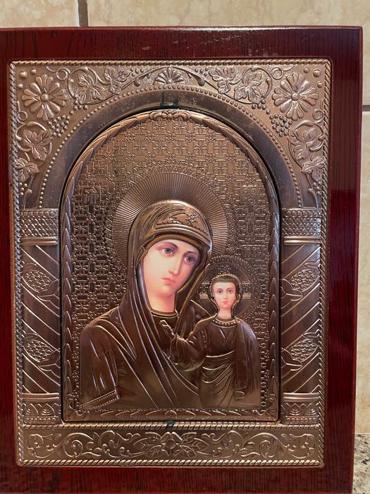 icoana veche deosebita icoana maica domnului dim 24x27 icoana veche