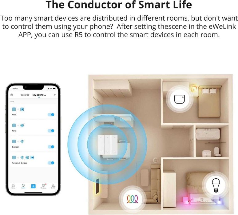 SONOFF SwitchMan R5 безжичен ключ