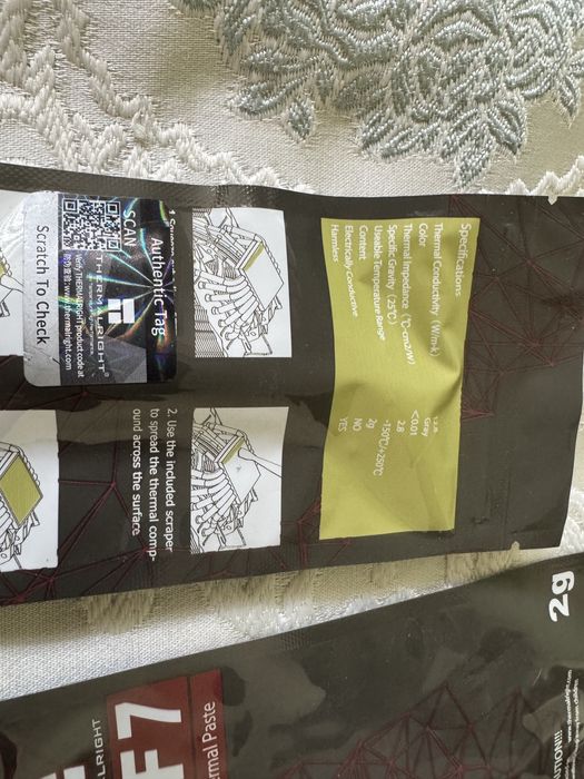 Оригинальная термопаста tf7