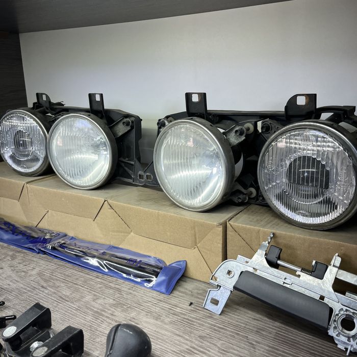 Оригинальные привозные фары hella на bmw e32 e34