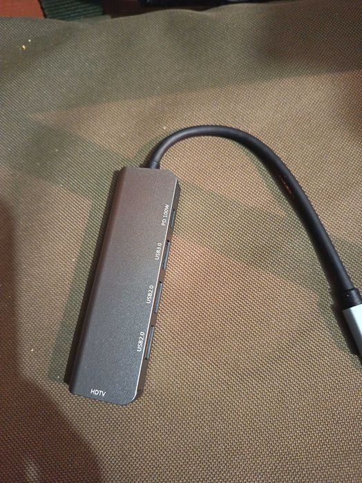 HUB адаптер 5 в 1, USB Type-C
