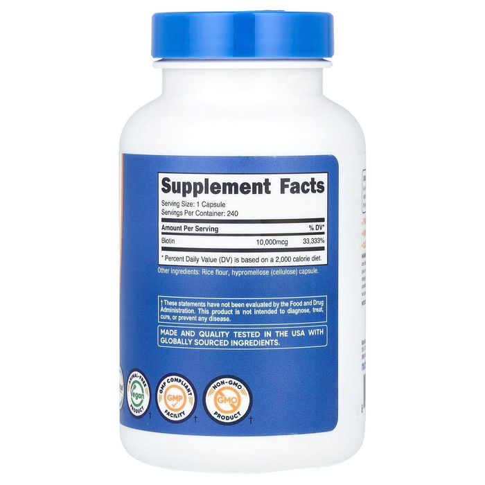 Биотин biotin 10000mcg 240кап USA