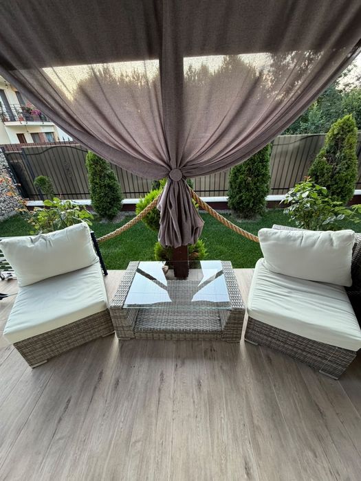 Set mobilier terasa imitatie ratan
