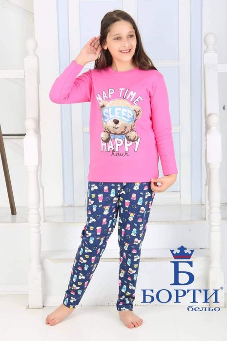 Детска пижама от памучна материя