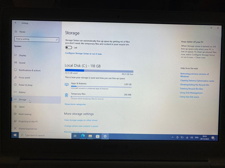 Samsung Notebook 4GB RAM 128SSD , TOUCHSCREEN