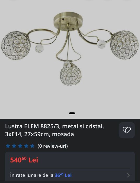 Lustra din cristal