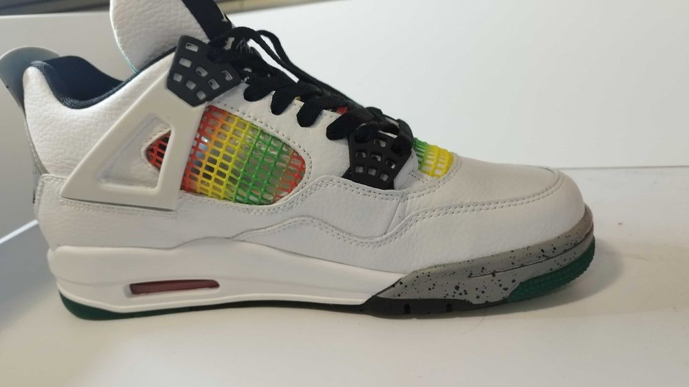 Jordan 4 Retro Lucid Green Rasta