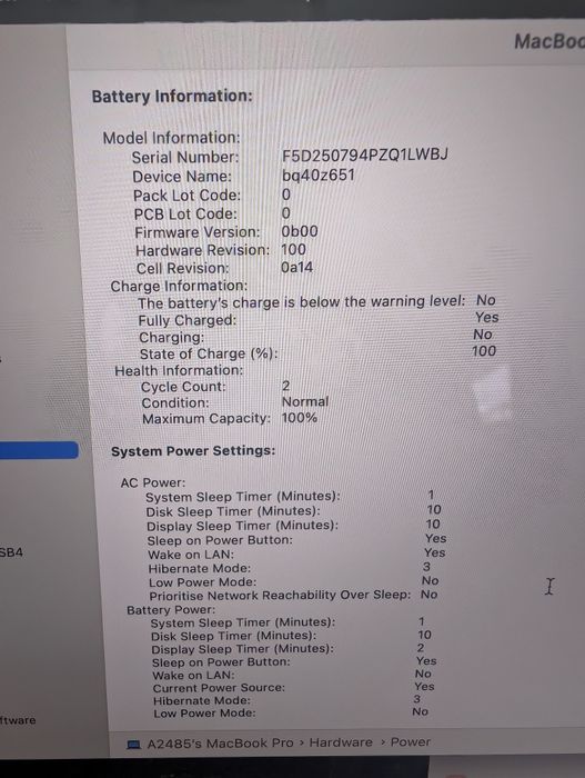 Лаптоп Macbook PRO 16 M1 PRO 32GB 512GB КАТО НОВ