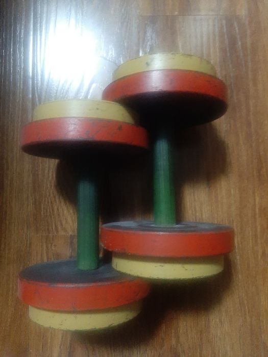 7 кг ли разборли гантеллар (жуфт), б/у, ҳолати яхши