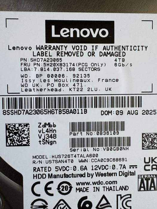 Hdd enterprise WD ultrastar DC 4tb