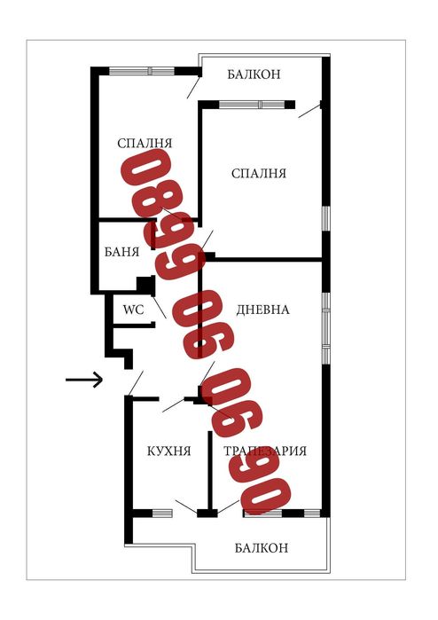 Дава се под наем Тристаен апартамент в София, Лозенец - 110 кв.м за 816 € - Снимка #8