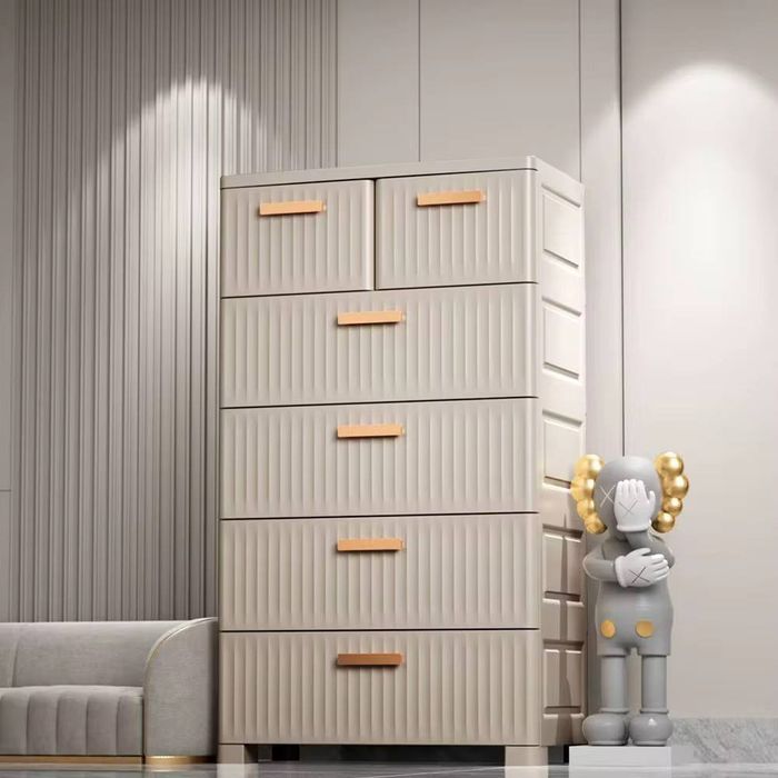 Пластиковый шкаф для одежды 4 цвета 115×59×40 см