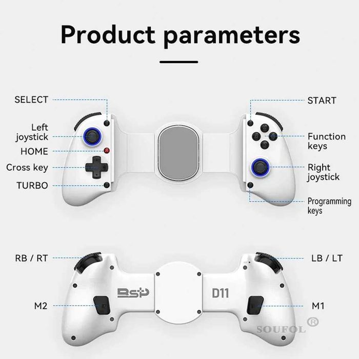 Controller wireless jocuri pt telefon Android iPhone PC PS3 PS4 SWITCH
