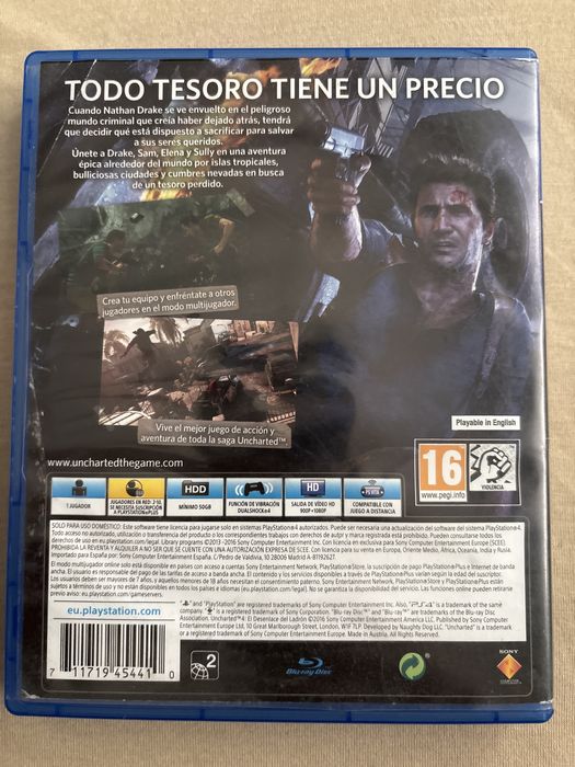 Игра за PS4 uncharted 4 без почти никакви драскотини