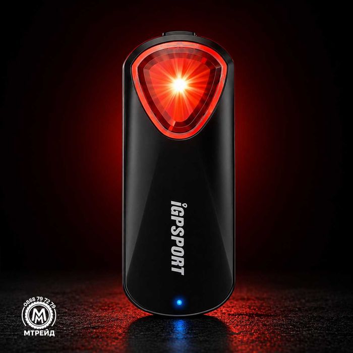 Задна SMART LED стоп светлина с радар IGPSPORT SR30, Bluetooth/ANT+, IPX7