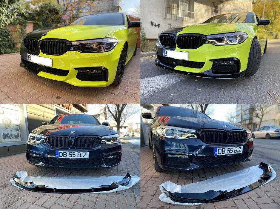 Lip Prelungire Bara Fata BMW 5er G30 G38 (16+) Negru Lucios