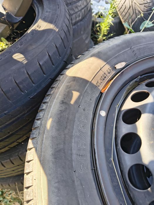 Jante de tabla cu anvelope de vara 205.65.r16c pentru Transporter t5