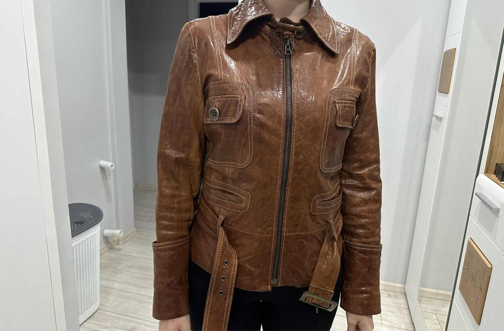 Дамско кожено яке от естествена кожа
